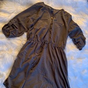 Olive Shirt Dress